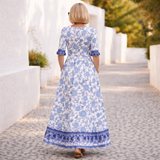 Ela | Rochie Elegantă cu Imprimeu Floral