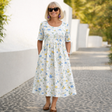 Roxana |  Rochie Midi cu Imprimeu Floral