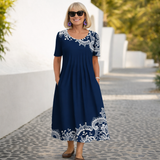 Roxana |  Rochie Midi cu Imprimeu Floral