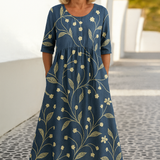 Eliza | Rochie Midi Lejeră — Eleganță fără efort, confort în fiecare zi